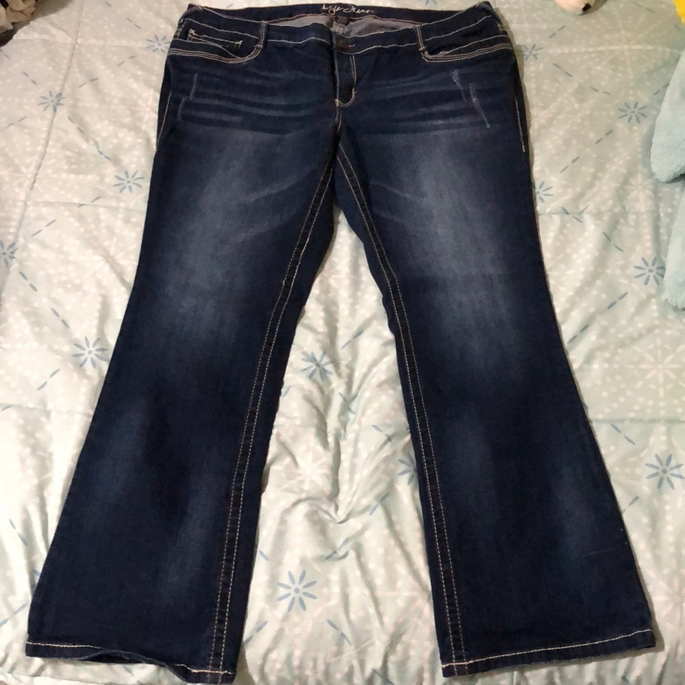 New woman/ladies blue jeans size 22